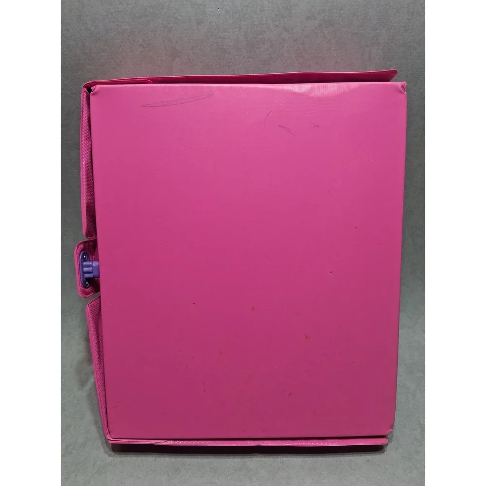 Vintage 1989 Mattel Pink BARBIE Doll Storage Case With Handle